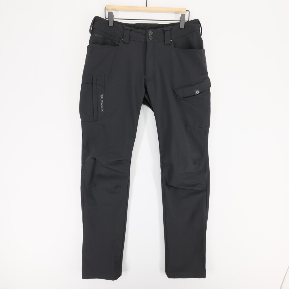 Truewerk T2 Werkpant Pants Mens 32x34 Black Cargo Softshell Stretch Workwear